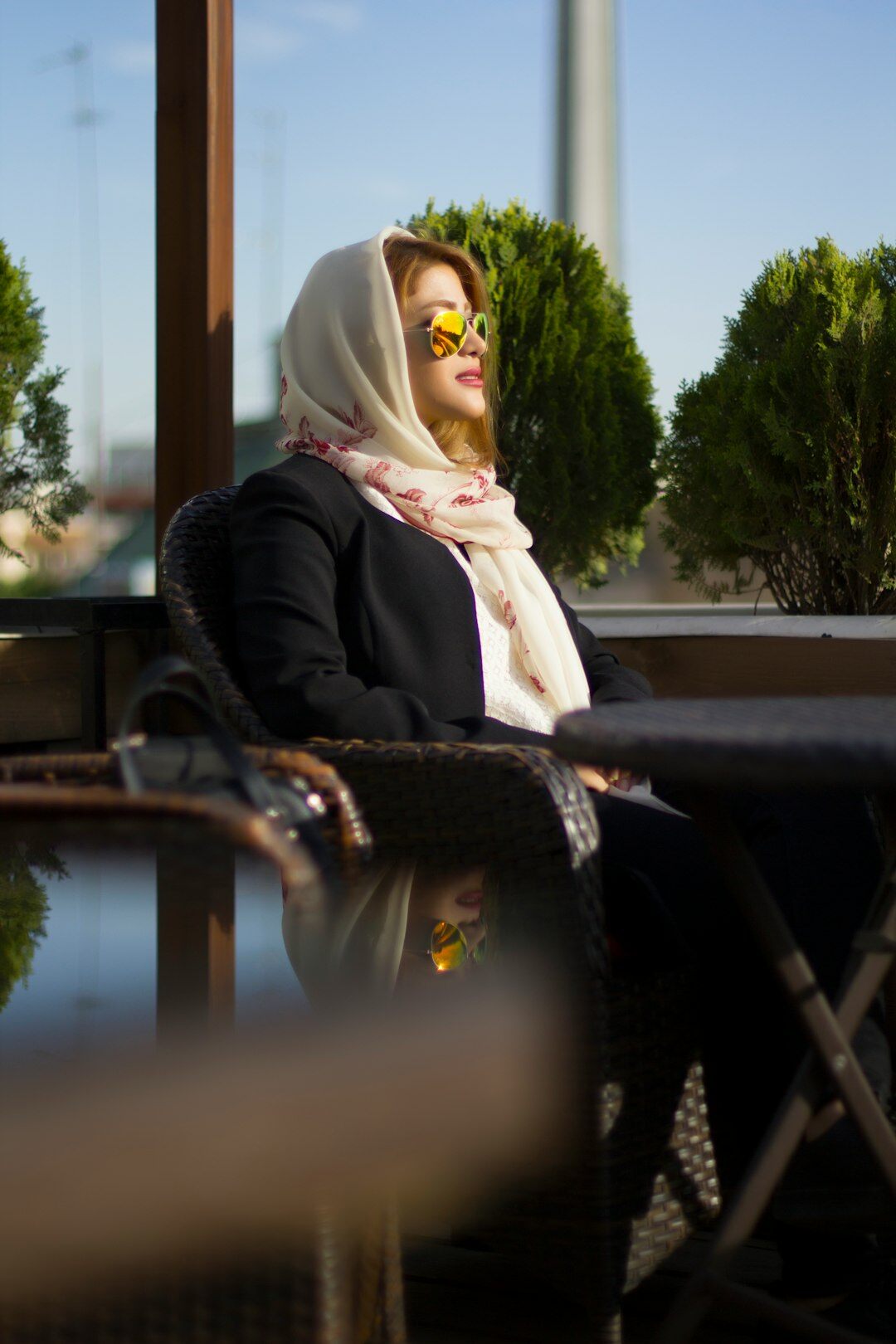 Studio portrait of a Turkish woman legal advisor smiling